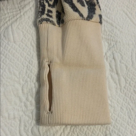 FP Movement by Free People Black and Cream Patterned Sweatshirt - Picture 4 of 9